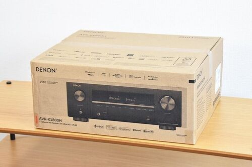 Denon AVR-X1800H 7.2 Channel AV Receiver (2023 Model) - 80W/Channel, Wireless Streaming via Built-in HEOS, WiFi, & Bluetooth, Supports Dolby Vision, HDR10+, Dynamic HDR, and Home Automation Systems 