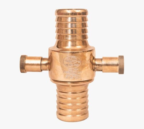 Fire Hose Delivery Coupling - Color: Gold