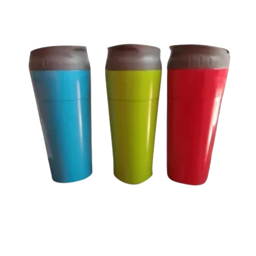 Plain Plastic Water Bottle - 500 Milliliters, Multicolor | Modern Round Shape, Screw Cap Design