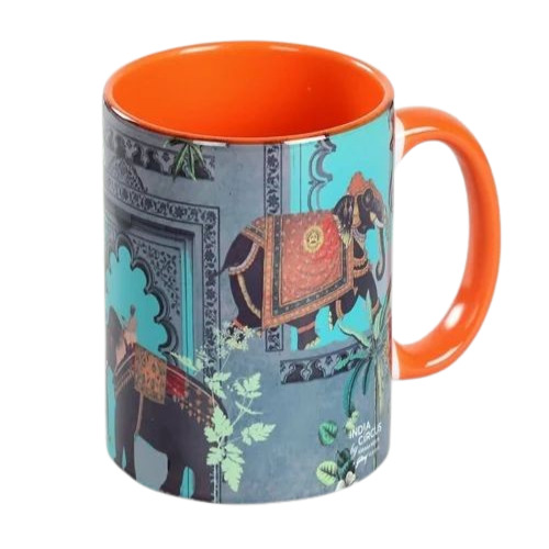 Ceramic Coffee Mug - Durable and Good Quality, Multicolor Printed Design with Polished Finish