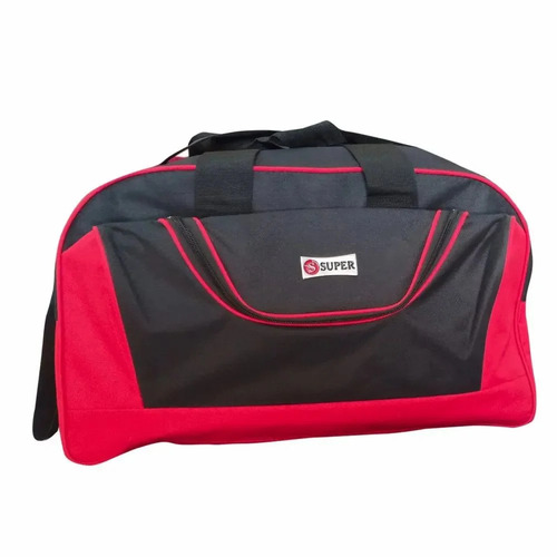 Travel Luggage Bag - Made from Durable Plastic, 15KG Capacity, 4 Compartments, Brown Color, Customized Design with Handles