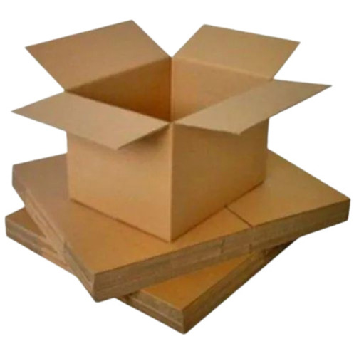 Brown Corrugated Carton Boxes - Paper Material | Brown Color, Plain Design, Ideal for Packaging Solutions