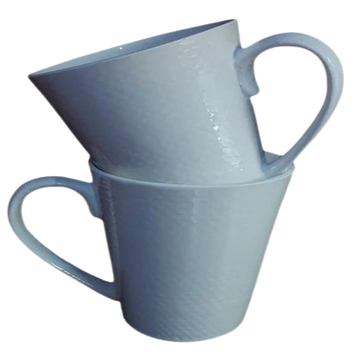 Ceramic Milk Mug - White Round Design | Durable, Fine Finish, Good Quality