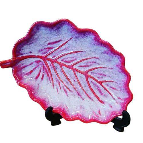 Ceramic Serving Plate - Ceramic Rectangular Red | Durable Good Quality Fine Finish Printed & Plain Design