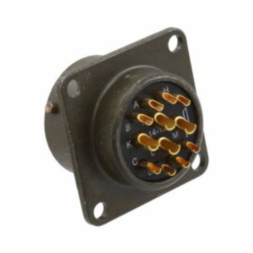 Circular Connector - Rust Resistant, 5 Poles IP54 Rated | Easy to Use, Powder Coated Finish, Stylish Golden and Black Design