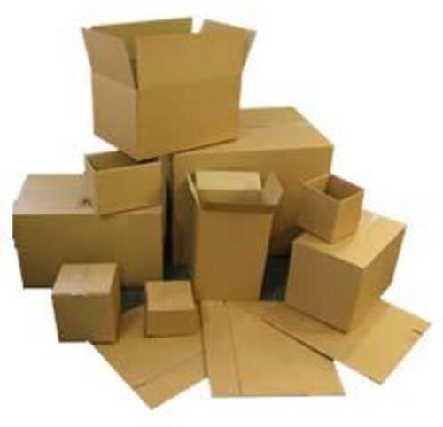 Corrugated Packaging Boxes - Brown Paper Material | Ideal for Apparel, Food, Gift & Crafts, Personal Care
