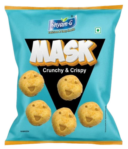 Crunchy Crispy Mask Snacks - 20 Gram Packet | Spicy Tasty and Healthy Wheat Flour Snack Fried in Edible Vegetable Oil with 12 Months Shelf Life