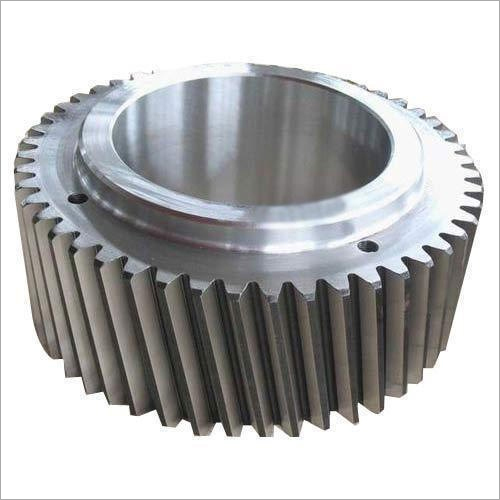 Forging Gear - Steel | Size: All Color: Silver Elongation: 20% Tensile Strength: 350 Mpa Hardness: 70 HRC Gear Tooth Profile: Helical Gearing Arrangement: Bevel/Miter Surface Treatment: Polished
