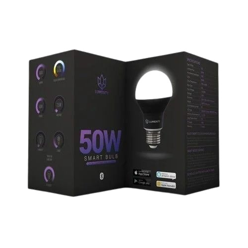 Led Bulb Packaging Box - Paper Material, Multi-Color Printed Design | Suitable for Various LED Bulb Types, Eco-Friendly Packaging Solution