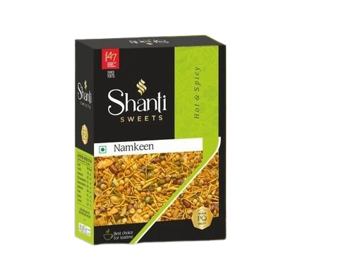 Namkeen Packaging Box - Printed Multi Color Paper | Eco-Friendly Design, Versatile Usage for All Your Namkeen Packaging Needs