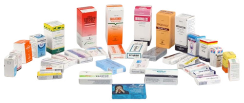 Pharmaceuticals Packaging Box - Paper Material, Multi Color Design | Printed for Enhanced Visual Appeal and Versatile Packaging Solutions
