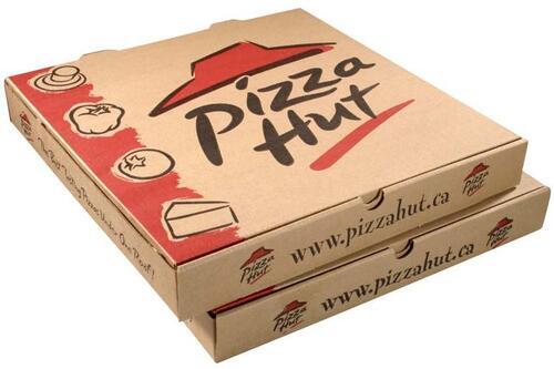 Pizza Packaging Box - Paper Material, Multi Color Design | Ideal for Pizzeria Use, Printed Design for Enhanced Presentation