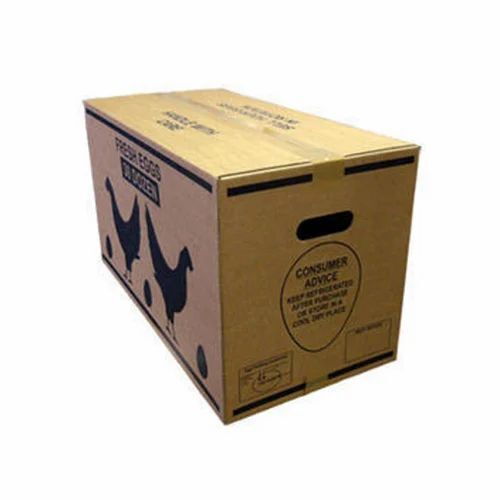 Printed Corrugated Packaging Boxes - 185/200 GSM Biodegradable Brown Paper, Holds 11-25 Kg, Ideal for Apparel, Electronics, Food, Gifts