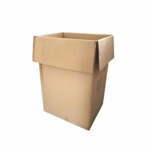 Corrugated Paper Packaging Box - 7 Ply, Rectangular, Brown Color | 10 Kg Capacity for Apparel, Electronics, and Food