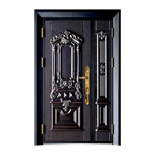 Aluminum Accordion Door - Customized Size, Matte Black Finish | Polished Surface, Fine Finishing, Fireproofing Infilling, Rolling Open Style