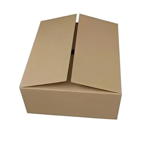 Corrugated Packaging Box - Paper Art Material, Rectangle/Square Shape, Brown Color | Customizable Finish, Versatile Printing Options