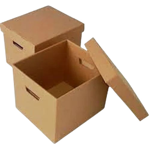 Corrugated Paper Packaging Box - 2kg Capacity, 5 Ply, Brown Color, Plain Design | Suitable for Electronic, Food, and Apparel Use