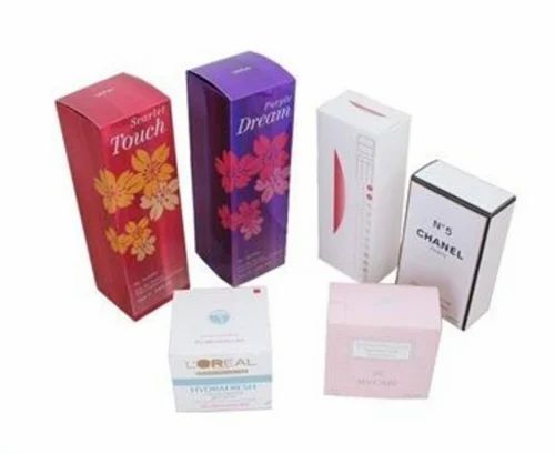 Cosmetics Packaging Box - 200 GSM Kraft Paper, Rectangle Shape, Multi Color | Ideal for Personal Care & Cosmetics Usage, Weight Capacity 2 Kg