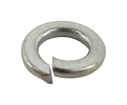 Mild Steel Spring Washer - Color: Silver