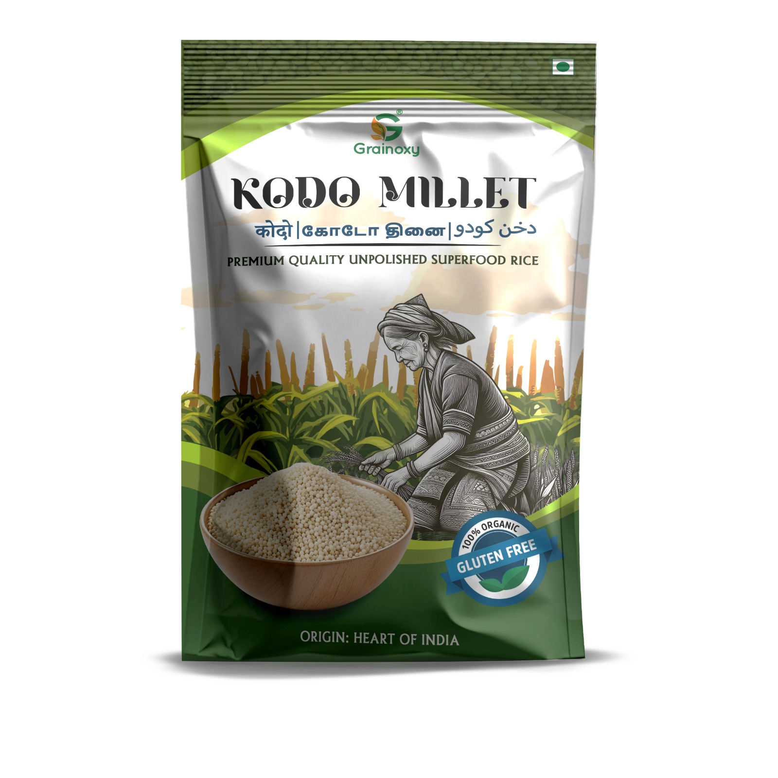 Organic Kodo Millet - Color: White