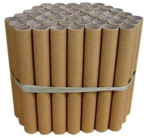Plain Paper Tubes - Laminated Brown, 5-7 Inches Height, Thickness 2mm - 15mm | Round Shape, Durable Paper Material