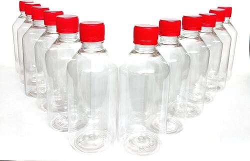 Plastic Clear Bottle - Custom Size, Transparent Cylindrical Shape | Leak Proof, Narrow Flip Top Lid, Easy Open End, Ideal for Chemical and Pharmaceutical Use