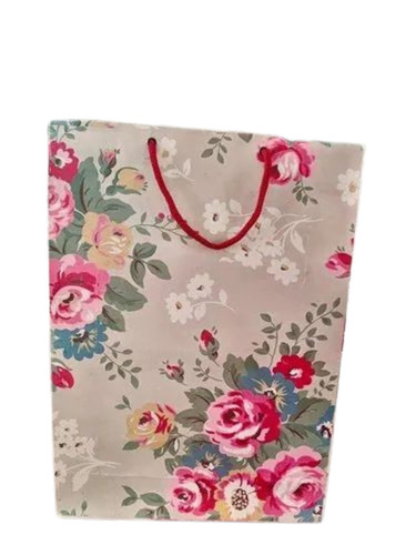 Printed Paper Bag - 220 GSM, 2 kg Capacity | Multicolor, Biodegradable, Moisture Proof, Recyclable, Rope Handle