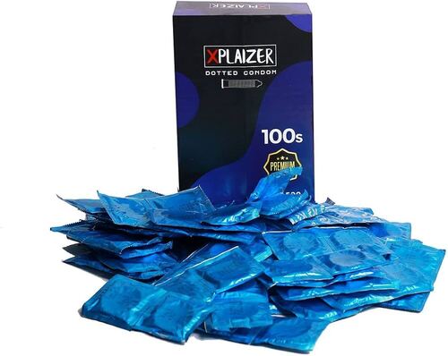 Skin Friendly Latex Male Condoms - Color: Red