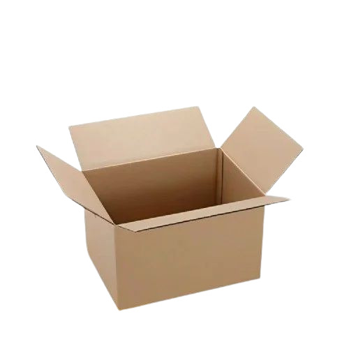 3 Ply Corrugated Packaging Boxes - Virgin Kraft Paper, 20 Kg Capacity, Brown Color, Laminated Coating | Food Grade, Biodegradable, Moisture Proof