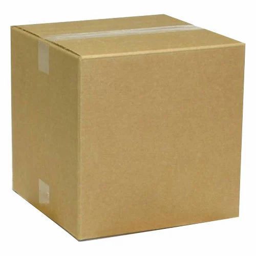 Kraft Paper Packaging Box - 7 Ply 31-40 Kg Capacity Brown Rectangle Shape | Ideal for Apparel Electronics Food Gifts & Crafts