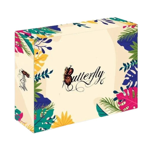 Double Wall 5 Ply Corrugated Box - 2x8x6 Inch, Multi Color, Virgin Kraft Paper with Type B Flute, Matte Finish & Embossing | Capacity: 400gm