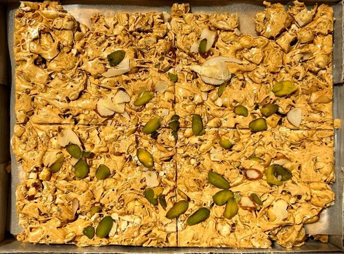Ground Nut Chikki - 500 GM No Preservatives Added, Brown Jaggery Sweetener in Box