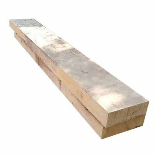 Hard Wood Plank - Hardwood Material, 1.5 Inch Thickness, Rectangular Shape, Brown Color | Customizable Size Options