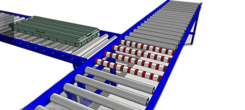 Material Handling Conveyor System - Color: Whiteblue