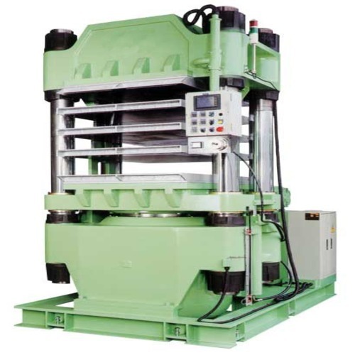 Rubber Curing Hydraulic Power Press - Color: Green