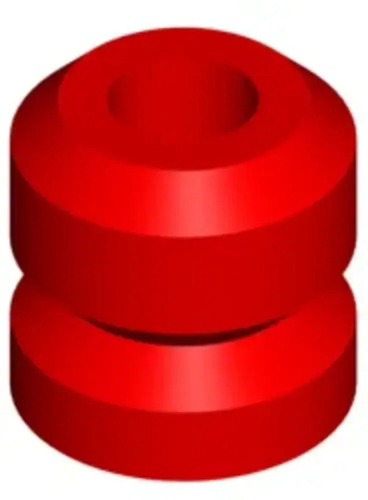 Rubber Feet Bumper - Rubber Material, Size 80x80 & 126x165, Color Red, Round Shape, Plain Pattern | Industrial Use, Durable Finish