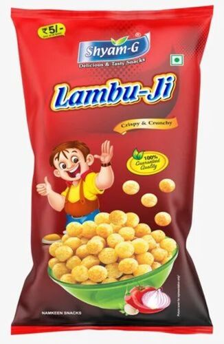 Shyam G Crispy Crunchy Lambu Ji Snacks - 20 Gram Packet Fried Spicy & Salty Taste Made with 70% Corn Grit Healthy & Tasty Snack