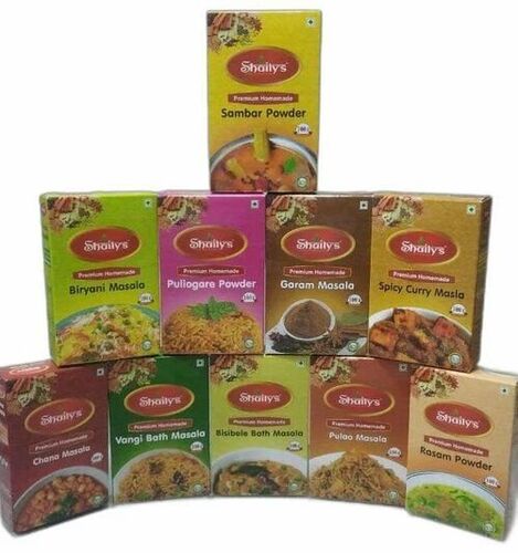 Spice Packaging Box - Multi Color Printed Paper Material | Versatile Spice Storage Solution, Ideal for Various Culinary Applications