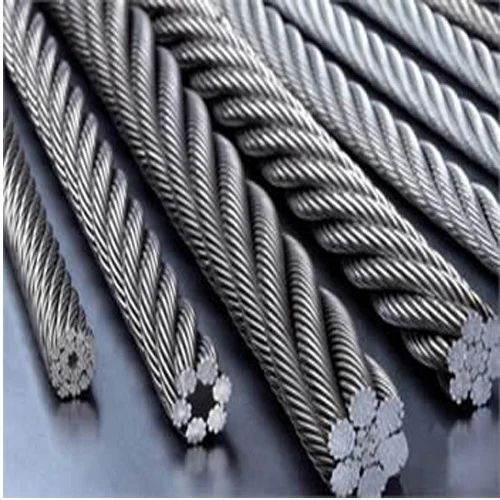 Steel Wire Rope - UnGalvanised IWRC 10-20mm Diameter 500m Length Grade 1770 | Silver Steel Material Durable Roll Size