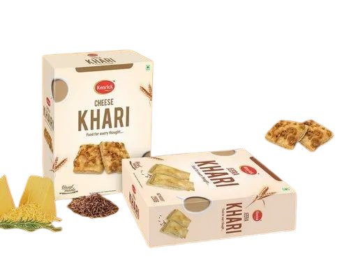 Khari Packaging Box - Paper Material | Multi Color Printed Design for Versatile Food Packaging Solutions