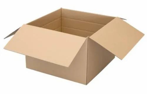 5 Ply Corrugated Packaging Boxes - Double Wall, Rectangular Brown Design | Matte Varnished Surface, Ideal for Apparel, Electronics, Food, Gifts & Crafts