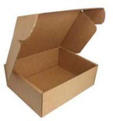 Brown Paper Packaging Box - Paper Material | Color: Brown, Design: Plain
