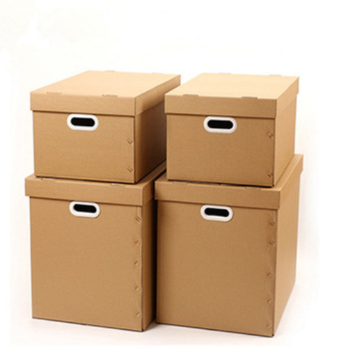 Corrugated Shipping Box - Brown Paper, Recyclable Material | Versatile Use for Apparel, Electronics, Food, and Gift Crafts