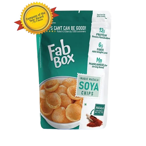 Magic Masala Soya Chips - Packet Salty Flavor | Tasty Healthy Fried 6 Months Shelf Life