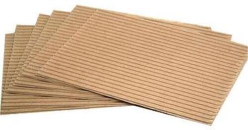 Corrugated Paper Sheet - Brown Color | Usage for Packaging Materials, Plain Design