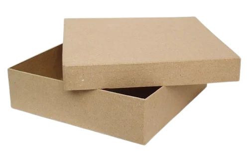 Paper Gift Packaging Box - Paper Material Brown Color | Ideal for Elegant Gift Presentation Plain Design for Versatile Use