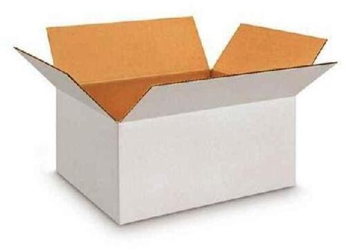 Paper Packaging Box - 8x8x4 Inch, Eco-Friendly White Rectangular Design for Apparel, Electronics, Food, Gifts & Crafts