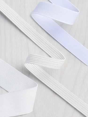 Woven Elastic - Color: White