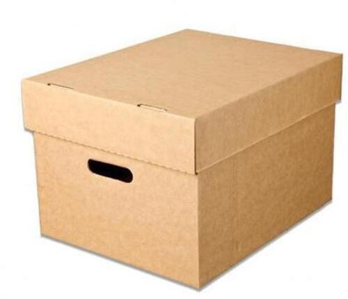Corrugated Paper Packaging Box - Rectangular Shape Brown Color | Ideal for Apparel Food Gift & Crafts Personal Care