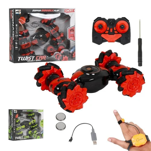 Double Sided Stunt Toy Car - Color: Red
